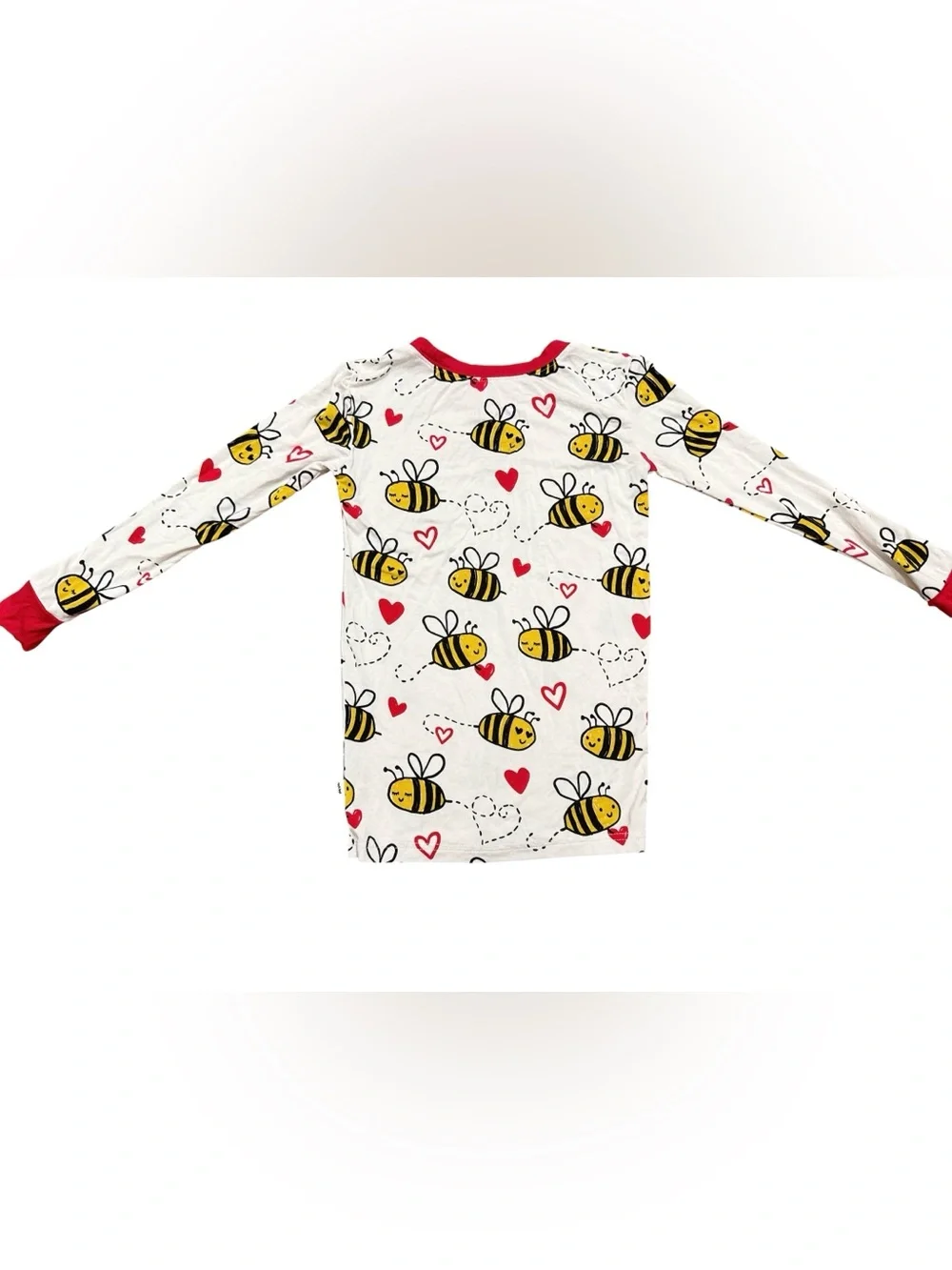 Little Sleepies Bee Mine Bamboo Pajama Top Unisex Boys Girls Size 7/8